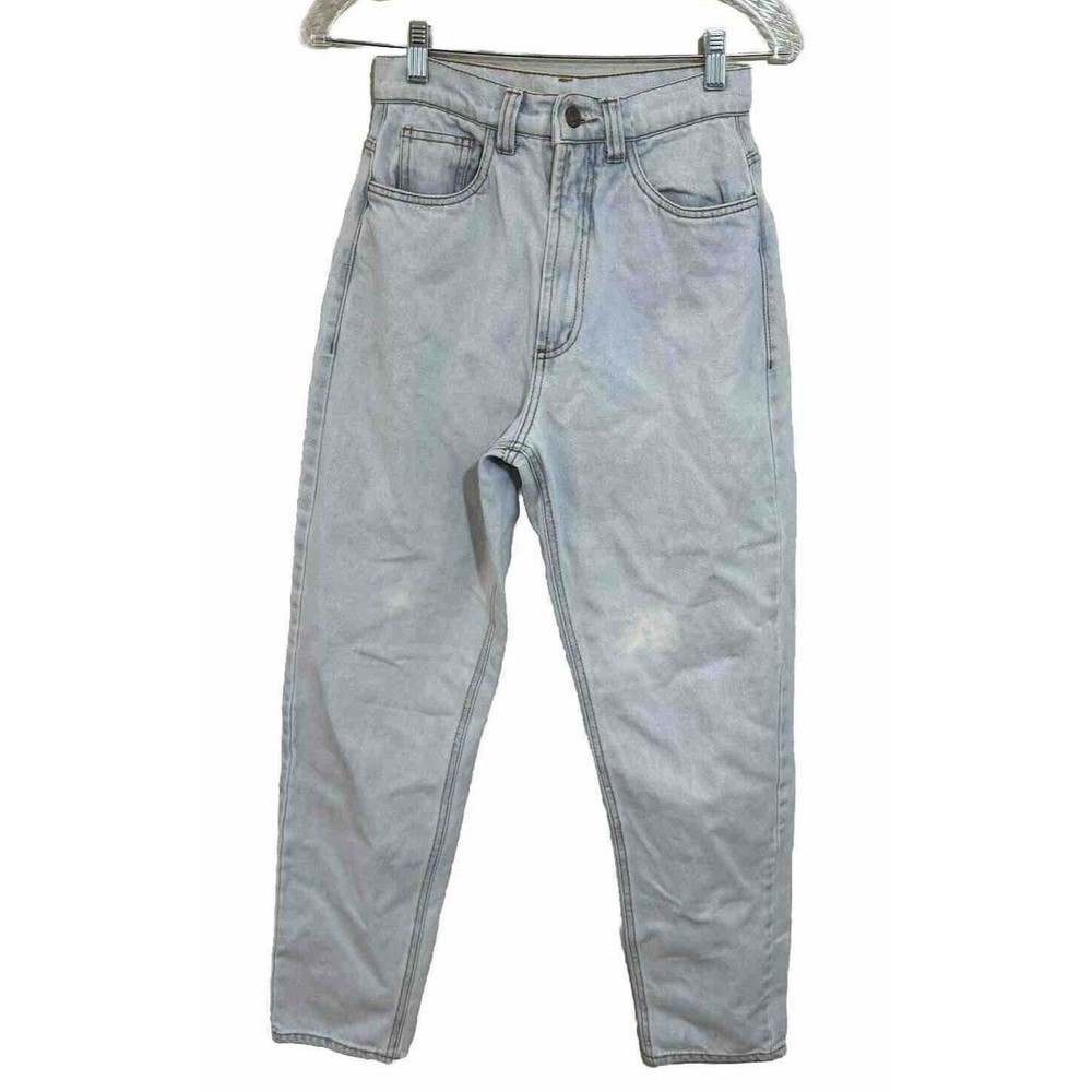 Farm Rio High Mom Jeans Light Wash Womens 26x28 EURO34 #306006